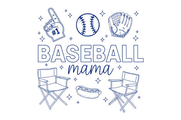 Baseball Mama Graphics for T-Shirt Designs