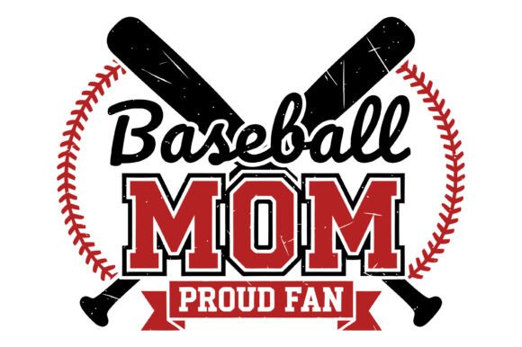 Baseball Mom Design: Graphics for T-Shirt Designs