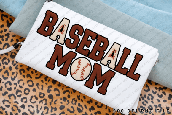 Baseball Mom PNG: Graphics for T-Shirt Designs
