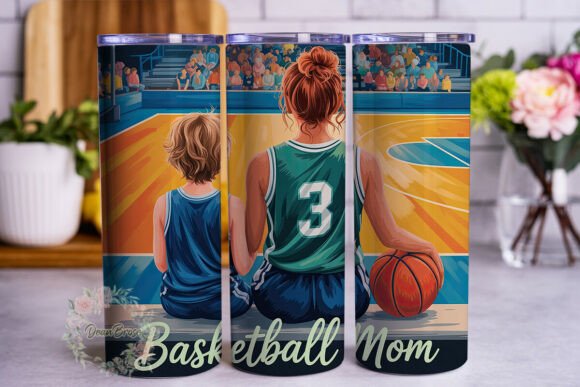 Basketball Mom Scene: Tumbler Wraps & Graphics