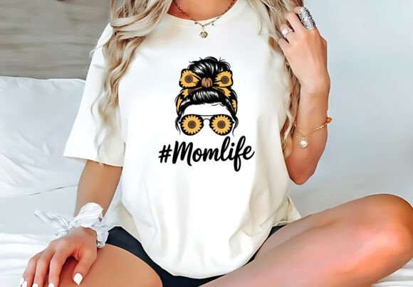 Classy Mom Life Sunflower Graphics for T-Shirt Designs