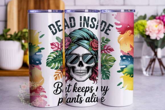 Dead Inside Plant Mom Tumbler Wrap Graphics Review