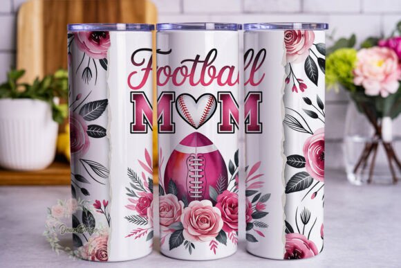 Football Mom Floral Tumbler Wraps & Graphics Review