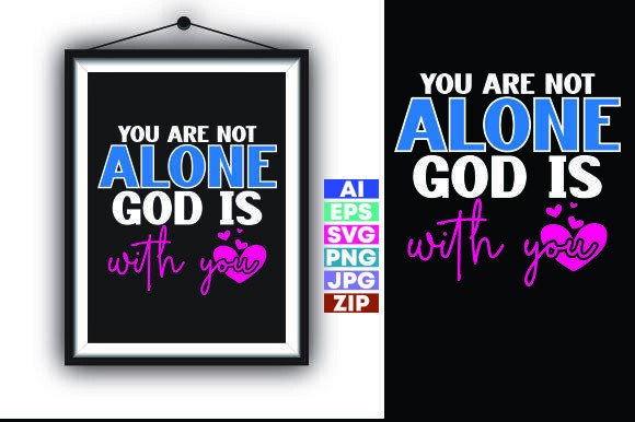God is with You: Graphics for T-Shirt Designs