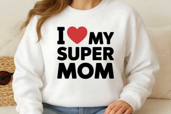 I Love My Super Mom PNG: Freebies for Graphics
