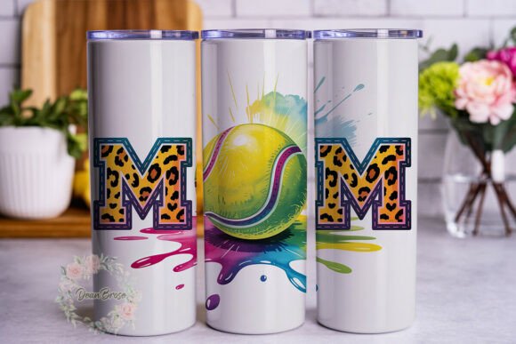 Leopard Print Tennis MOM Wrap: Bold Graphics for Tumbler Wraps