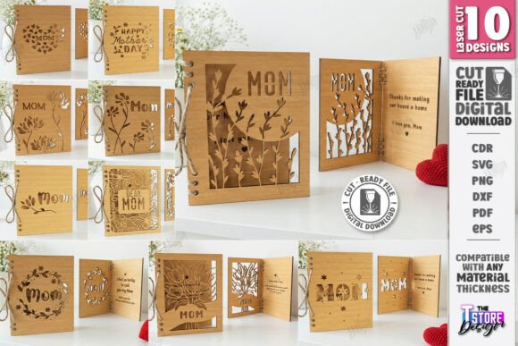 Mother's Day Laser Cutting Cards for Sellers