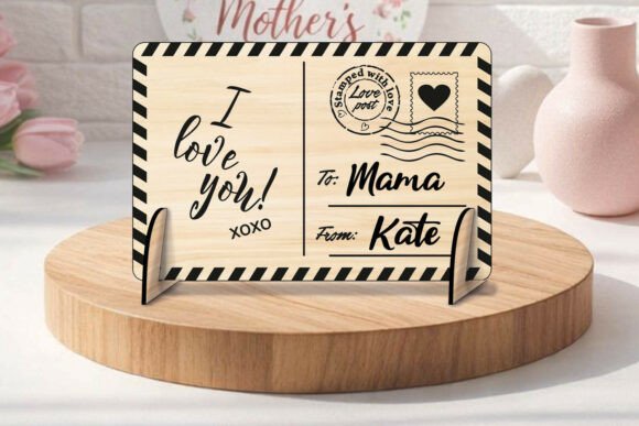 Mother's Day Laser Cutting with This SVG Post Card