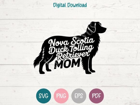 Nova Scotia Duck Tolling Retriever Mom Graphics & T-Shirt Designs