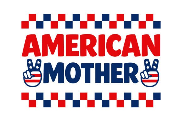 Proud American Mother Design: Graphics for T-Shirt Designs