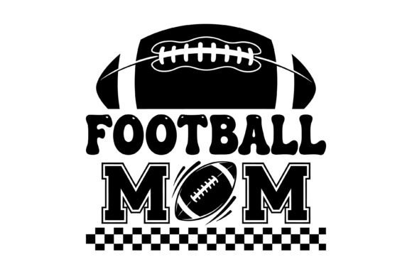 Proud Football Mom Spirit Badge: Graphics for T-Shirt Designs